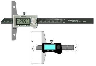 数显游标深度尺
